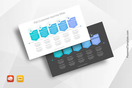 Flat Customer Journey Map, Free Google Slides Theme, 10681, Business Models — PoweredTemplate.com