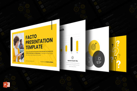 Facto - Business PowerPoint Template, 파워 포인트 템플릿, 10688, 비즈니스 — PoweredTemplate.com