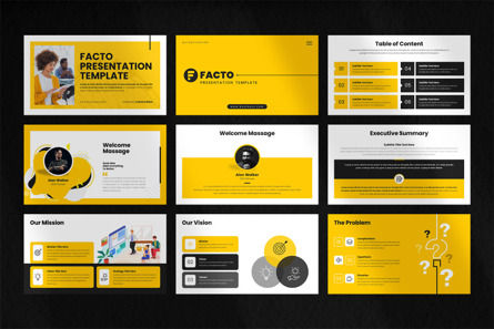 Facto - Business PowerPoint Template, Slide 2, 10688, Business — PoweredTemplate.com