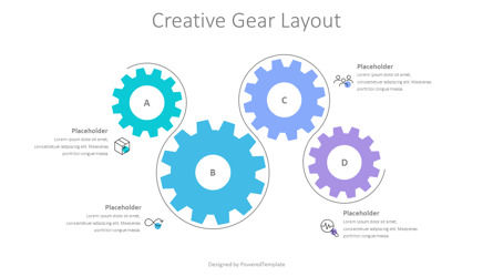 Creative Gear Layout Free Presentation Template, Slide 2, 10692, Animated — PoweredTemplate.com