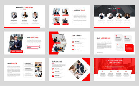 REDLINE - Busines Multiporpose PowerPoint Template, 슬라이드 3, 10698, 비즈니스 — PoweredTemplate.com