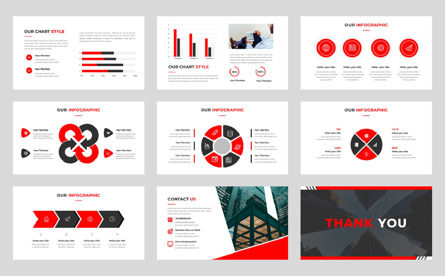 REDLINE - Busines Multiporpose PowerPoint Template, Folie 5, 10698, Business — PoweredTemplate.com