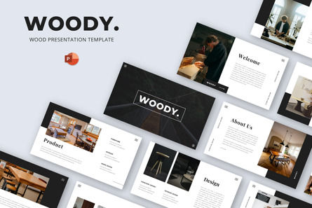 WOODY - Powerpoint Presentation Template, 10704, Business Concepts — PoweredTemplate.com