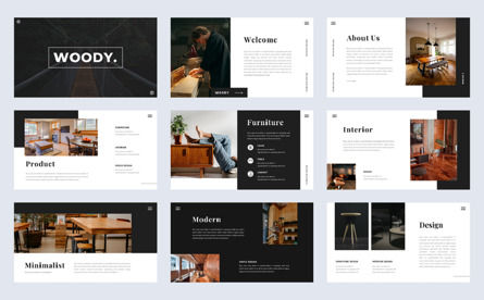 WOODY - Keynote Presentation Template, Diapositive 2, 10706, Concepts commerciaux — PoweredTemplate.com