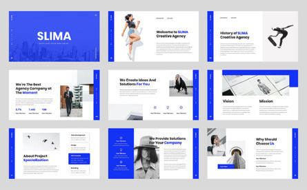 SLIMA - Creative Agency Google Slide Template, Deslizar 2, 10708, Negócios — PoweredTemplate.com