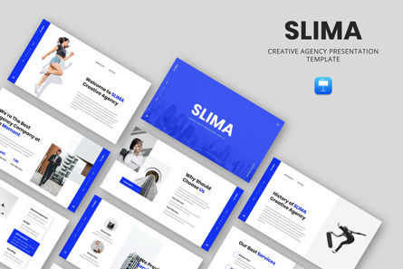 SLIMA - Creative Agency Keynote Presentation Template, Apple Keynote 템플릿, 10709, 비즈니스 — PoweredTemplate.com