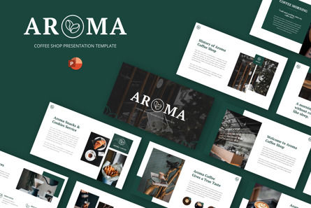 Aroma - Coffee Shop Cafe Powerpoint Template, 10710, Food & Beverage — PoweredTemplate.com
