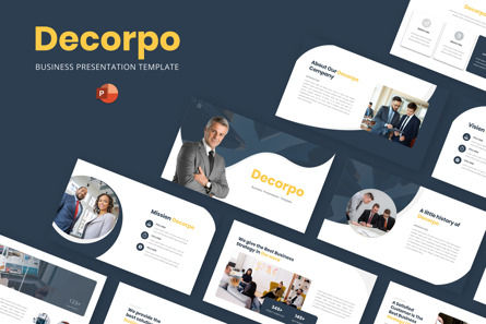 Decorpo - Business Powerpoint Template, Modello PowerPoint, 10716, Lavoro — PoweredTemplate.com