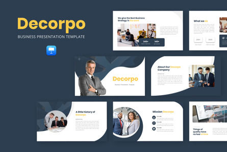 Decorpo - Business Keynote Template, Modele Keynote, 10718, Business — PoweredTemplate.com