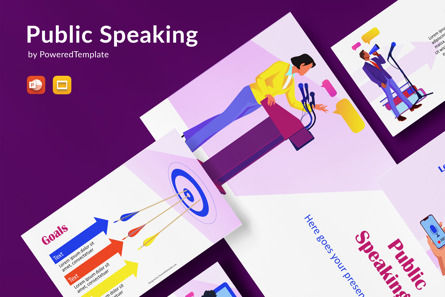 Public Speaking Presentation Template, Google Slides Thema, 10720, Business Konzepte — PoweredTemplate.com