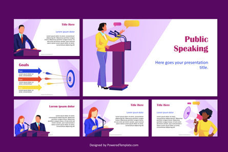 Public Speaking Presentation Template, 슬라이드 2, 10720, 비즈니스 콘셉트 — PoweredTemplate.com