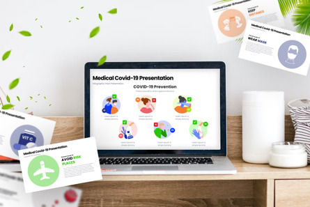 Medical Covid-19 - Infographic PowerPoint Template, 幻灯片 3, 10723, 全球 — PoweredTemplate.com