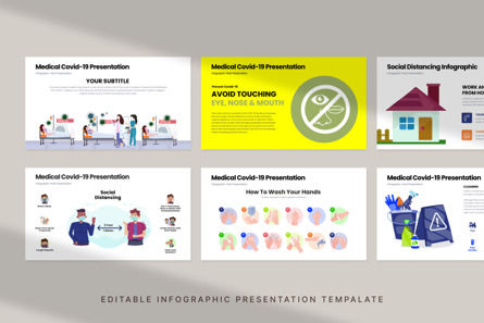 Medical Covid-19 - Infographic PowerPoint Template, Diapositive 4, 10723, Mondial — PoweredTemplate.com
