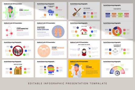 Medical Covid-19 - Infographic PowerPoint Template, スライド 6, 10723, グローバル — PoweredTemplate.com