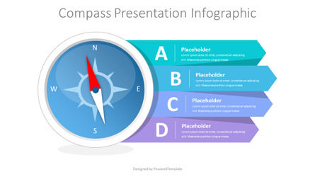 Compass Presentation Infographics, Slide 2, 10724, Concetti del Lavoro — PoweredTemplate.com