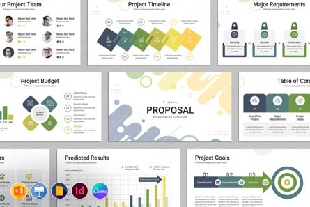 Project Proposal Presentation Template, PowerPoint-sjabloon, 10729, Bedrijf — PoweredTemplate.com