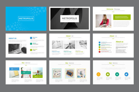 Metropolis Powerpoint Template, Slide 2, 10730, Business Concepts — PoweredTemplate.com