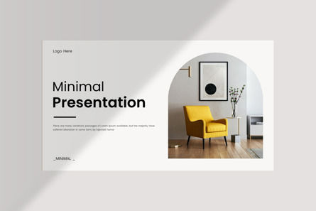 Minimal Presentation Template, Dia 5, 10732, Bedrijf — PoweredTemplate.com