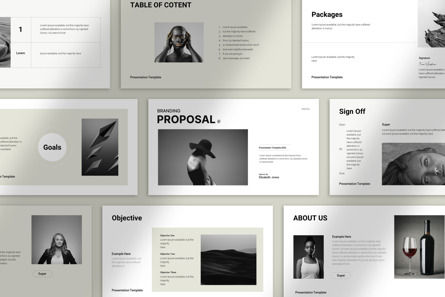 Brand Proposal Presentation, Plantilla de PowerPoint, 10734, Negocios — PoweredTemplate.com