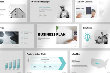 Business Plan Presentation, 파워 포인트 템플릿, 10737, 비즈니스 — PoweredTemplate.com