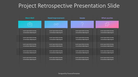 Project Retrospective Presentation Slide, Slide 3, 10742, Business Models — PoweredTemplate.com