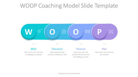 WOOP Coaching Model Slide Template, スライド 2, 10745, ビジネスコンセプト — PoweredTemplate.com
