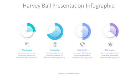 Harvey Ball Presentation Infographic, スライド 2, 10748, インフォグラフィック — PoweredTemplate.com