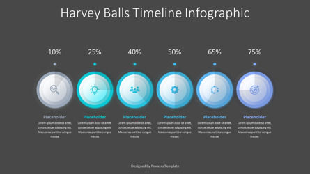 Harvey Balls Timeline Infographics, Deslizar 3, 10749, Consultoria — PoweredTemplate.com