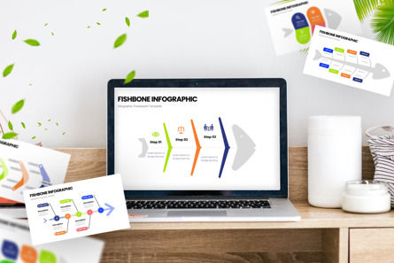 Fishbone - Infographic PowerPoint Template, スライド 3, 10753, 動物＆ペット — PoweredTemplate.com