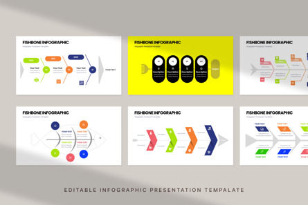 Fishbone - Infographic PowerPoint Template, Deslizar 4, 10753, Animais e Animais Domésticos — PoweredTemplate.com