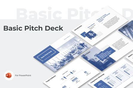 Basic Pitch Deck PowerPoint Template, 10754, Business Concepts — PoweredTemplate.com