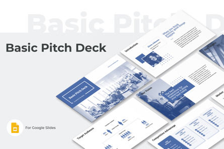 Basic Pitch Deck Google Slides Template, Theme Google Slides, 10755, Business — PoweredTemplate.com