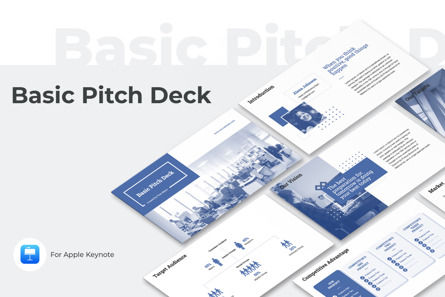 Basic Pitch Deck Keynote Template, 10756, Business — PoweredTemplate.com