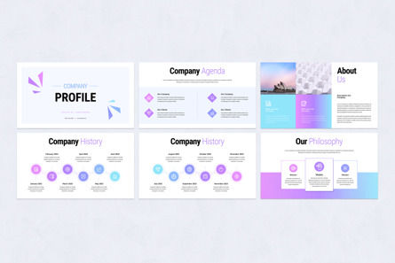 Company Profile Template PowerPoint Keynote Google Slides Canva InDesign Presentation, Slide 2, 10762, Business — PoweredTemplate.com