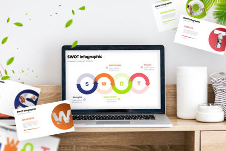 SWOT - Infographic PowerPoint Template, スライド 3, 10773, 3D — PoweredTemplate.com