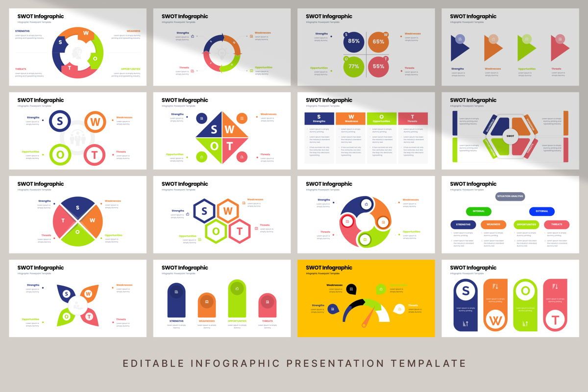 SWOT - Infographic PowerPoint Template | Presentation Template 99417