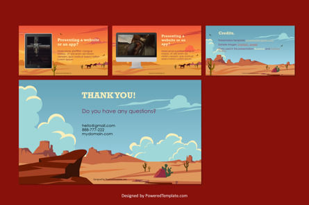 Spaghetti Western Style Presentation Template, Diapositiva 5, 10774, América — PoweredTemplate.com