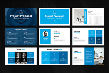 Project Proposal Google Slides Template, Slide 2, 10782, Bisnis — PoweredTemplate.com