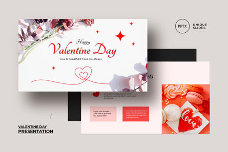 Valentine Day Presentation, Modele PowerPoint, 10784, Business — PoweredTemplate.com