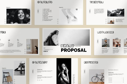 Brand Proposal Presentation, Modelo do PowerPoint, 10785, Negócios — PoweredTemplate.com