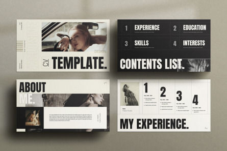 Exclusive CV Presentation Design Template, Slide 2, 10790, Bisnis — PoweredTemplate.com