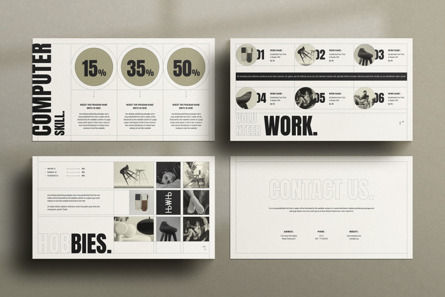 Exclusive CV Presentation Design Template, Slide 4, 10790, Bisnis — PoweredTemplate.com
