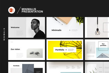 Minimalis Powerpoint Presentation, PowerPoint Template, 10819, Business — PoweredTemplate.com