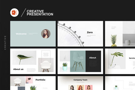 Creative Presentation Template, PowerPoint-Vorlage, 10820, Business — PoweredTemplate.com