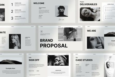 Brand Proposal Presentation Template, Modele PowerPoint, 10831, Business — PoweredTemplate.com