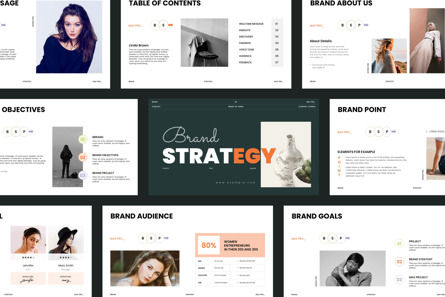 Brand Strategy Presentation, Modele PowerPoint, 10832, Business — PoweredTemplate.com