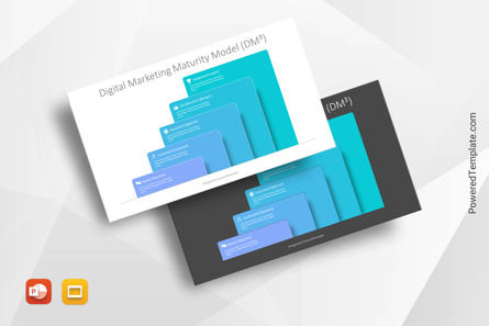 Digital Marketing Maturity Model, 무료 Google 슬라이드 테마, 10837, 비즈니스 모델 — PoweredTemplate.com