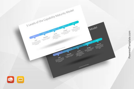 5 Levels of the Capability Maturity Model, Gratuit Theme Google Slides, 10842, Modèles commerciaux — PoweredTemplate.com