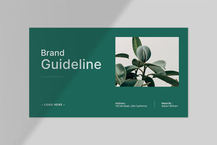 Brand Guideline Presentation, 슬라이드 2, 10844, 비즈니스 — PoweredTemplate.com