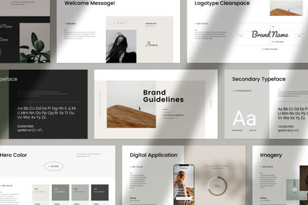 Brand Guideline Template, Theme Google Slides, 10848, Business — PoweredTemplate.com
